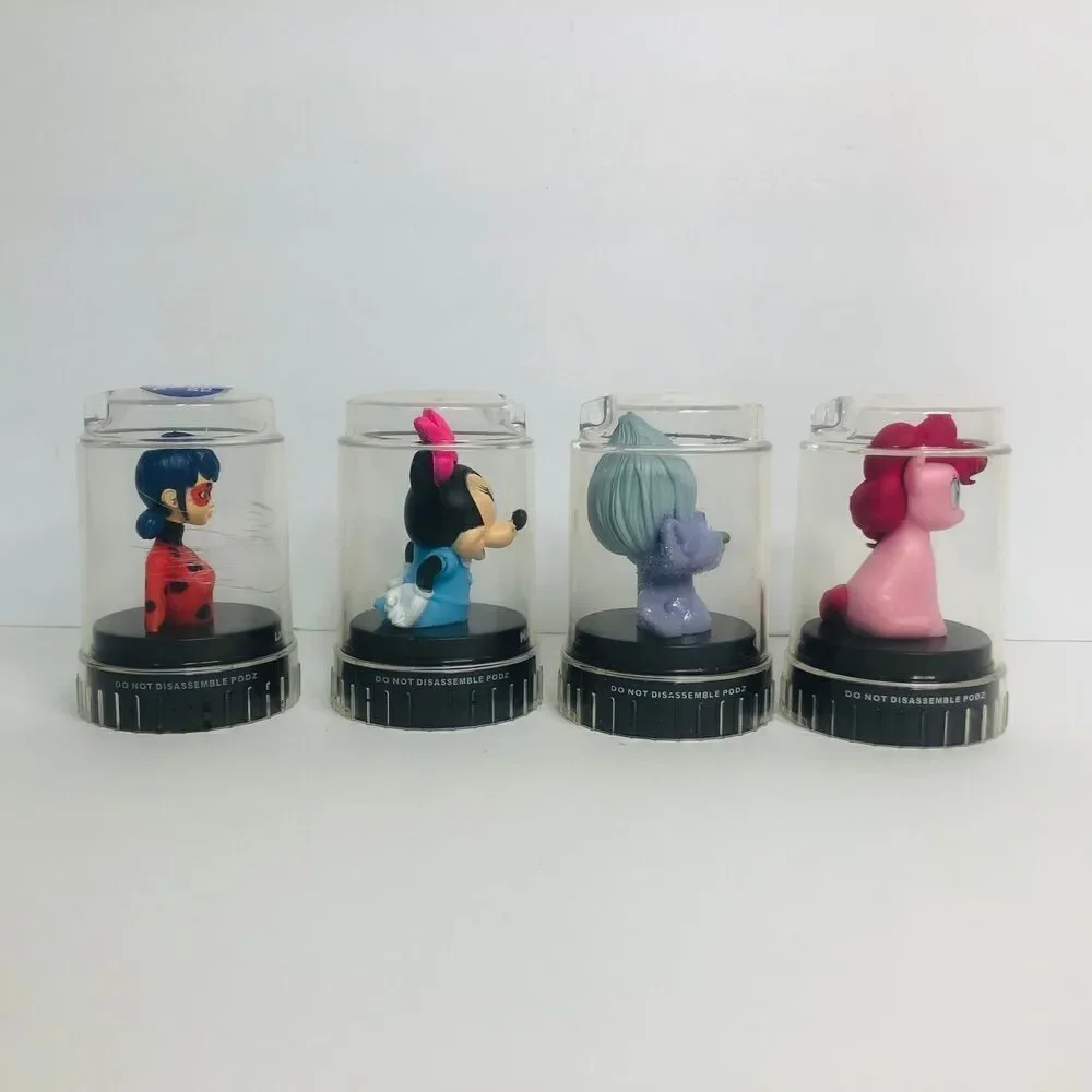 good 2 grow podz bottle toppers girls lot of 4 ladybug minnie guy diamond pinkie